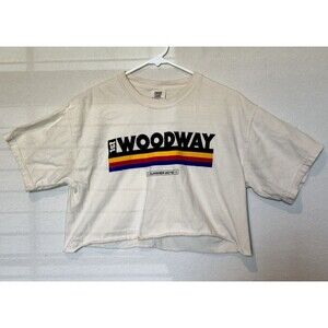 Gildan  Women's Short Sleeve Crop Top | Western  Sz M 100%cotton Vintage Boho